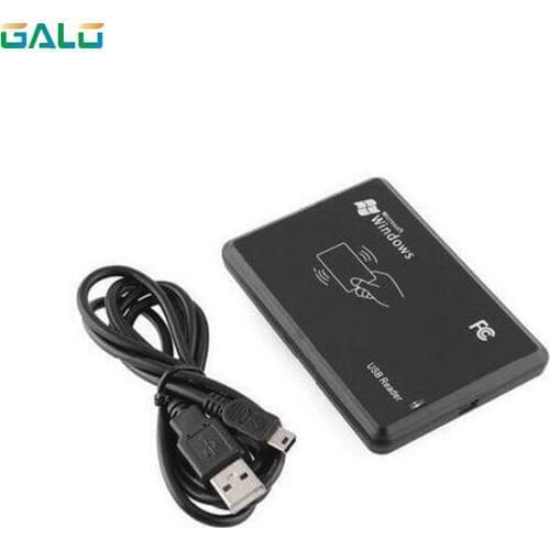 10 pcs/lot) 125Khz RFID Reader EM4100 USB Proximity Sensor Smart Card Reader for Access Control