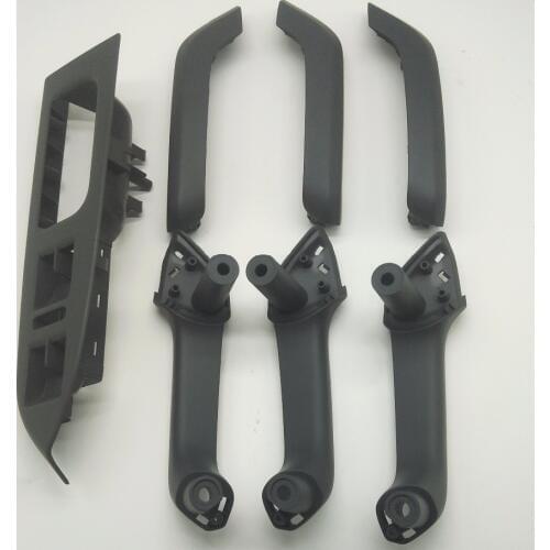 SKTOO 7pcs for vw Touran Dark gray door handle inside door handle armrest cover lifter switch box