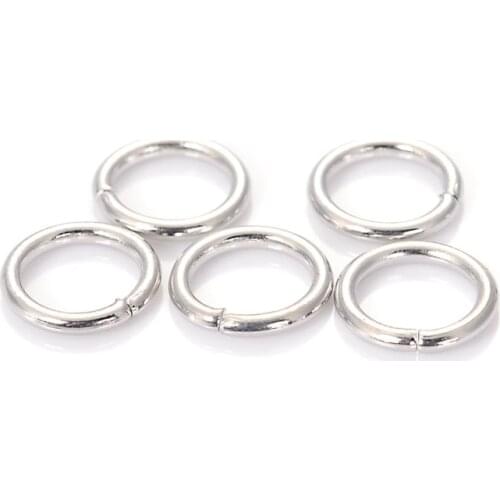 50 Pcs/Lot Silver Color Jumpring 2x14mm Jump Ring Connector For Diy Jewelry Making Finding Supplies Split Metal Ring