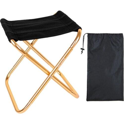 Outdoor Fishing Chair Stool Lightweight Portable Folding Camping Picnic Chair Aluminium Cloth Easy To Carry Outdoor Furniture