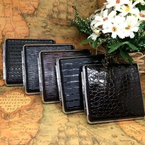 Yooap Leather cigarette case moisture-proof and pressure-proof 20 sticks cigarette box color mixed foreskin cigarette case