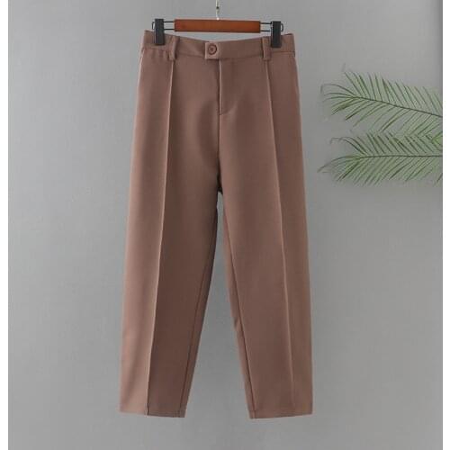 Plus Size Womens Pants Elastic Waist Three-Dimensional Leg Seam Design In Middle Solid Color Trousers Large Size For FatWomens