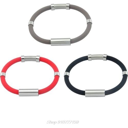 Winter Adjustable Anti-Static Bracelet Eliminate Body Static Magnetic Sports Wristband Silicone Bracelet D02 20 Dropshipping