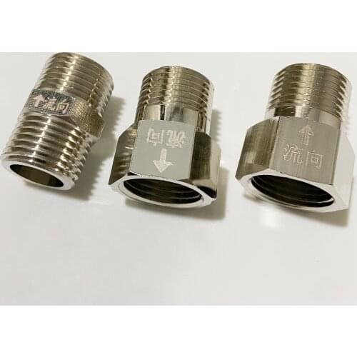 1/2" BSP Female Male Thread Brass One Way Non-return Check Valve for Toilet Water Tank Water Heater