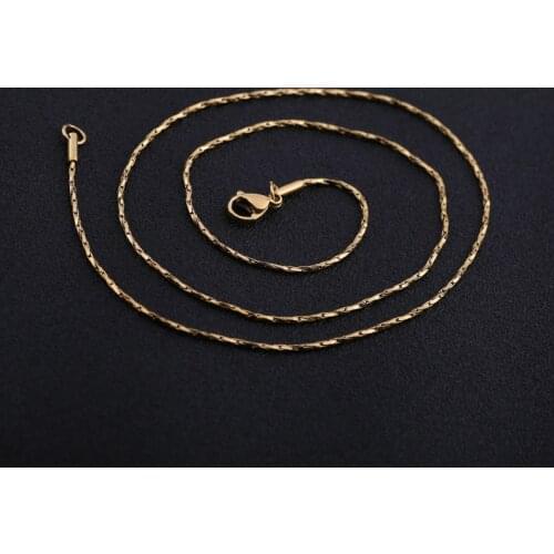 1 necklace stainless steel Cuba chain color jewelry gift stainless steel necklace, environmentally friendly, do not fade