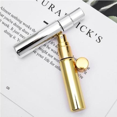 10ml Refillable Portable Mini Perfume Bottle Traveler Aluminum Spray Atomizer Empty Parfum Spray Atomizer Container Tools #324