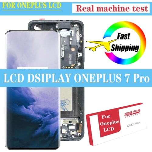 100% Original 6.67'' Amoled LCD for Oneplus 7 Pro Display Touch Screen Digitizer One plus 7 Pro Repair Parts Display