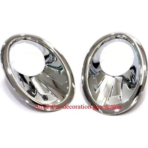 2013 For Nissan Qashqai And Qashqai+2 2010-2013 Chrome Front Fog Light Cover Trims Head Fog Lamp Frame Auto Accessories