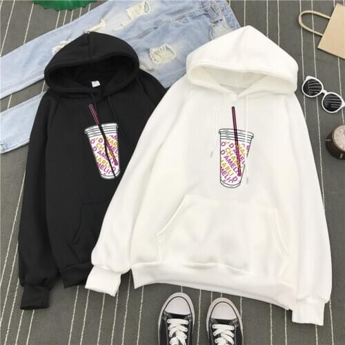 2020 FRDUN TOMMY Ice Coffee Splatter Hoodies Sweatshirts Men and Women Hoodie Charli DAmelio Pullover Unisex Costume Tracksuit