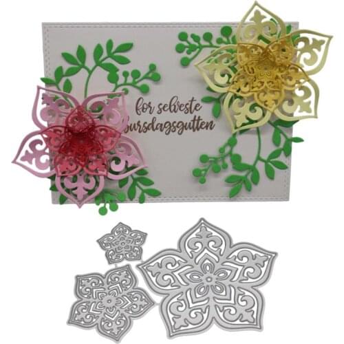 3D Flower Metal Cutting Dies Stencil DIY Scrapbooking Album Stamp Paper Card Embossing Craft Decor