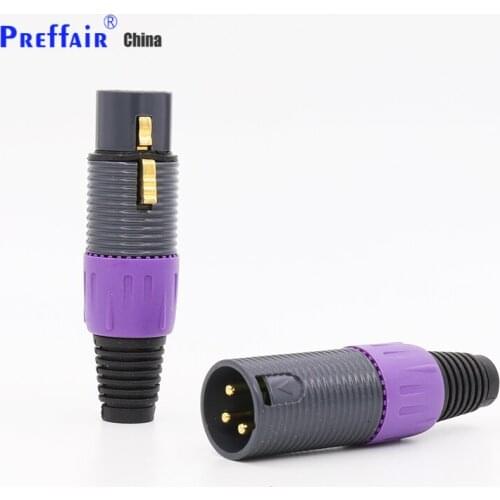 Hifi VX002G audio singture-3 XLR connector for audio XLR audio cable 4pieces