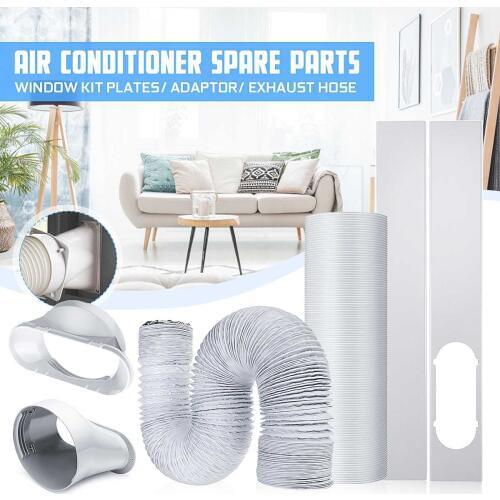 Portable Air Conditioner Accessories Window Plate Door/Window Seal Cloth Adaptor Exhaust Hose Tube Mobile Air Conditioner Parts