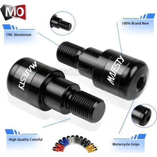 Motorcycle CNC Aluminum Handle Bar Handlebar Grips Ends Slider Falling Protector For YAMAHA Majesty 400 2004-2011 2005 2006