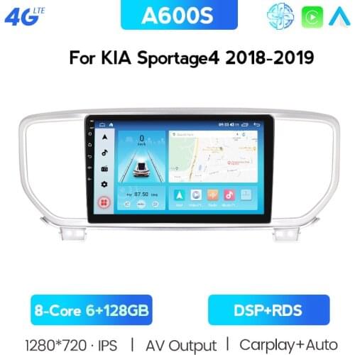 Built-in wireless carplay for Kia Sportage 4 2018 2019 2020 KX5 Car Radio Multimedia video player GPS 2 din Android 10 6GB+128GB