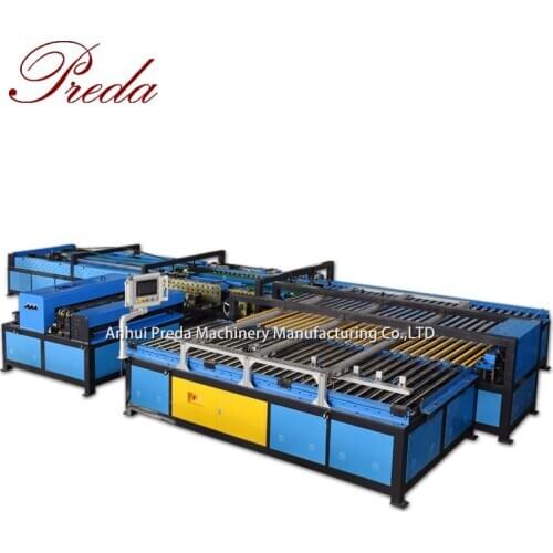 Auto duct line 5 in U shape air duct machine with high quality PLC system