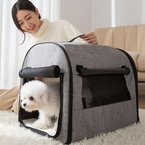 Pet car suitcase car folding soft bed pet handbag portable dog bag foldable kennel suitable for small and medium-sized puppies