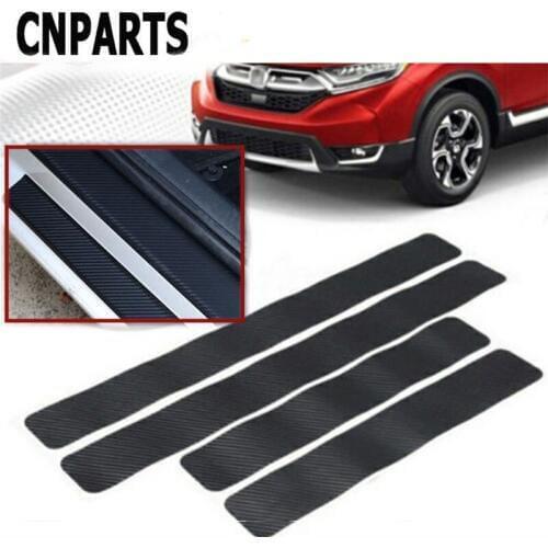 CNPARTS For Skoda Octavia A5 A7 2 Fabia Yeti BMW E60 F30 X5 E53 Inifiniti Car Carbon Fiber Scratch Strip Protection Pad