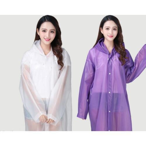 Raincoat Adult non-disposable raincoat conjoined environment-friendly transparent outdoor 1965
