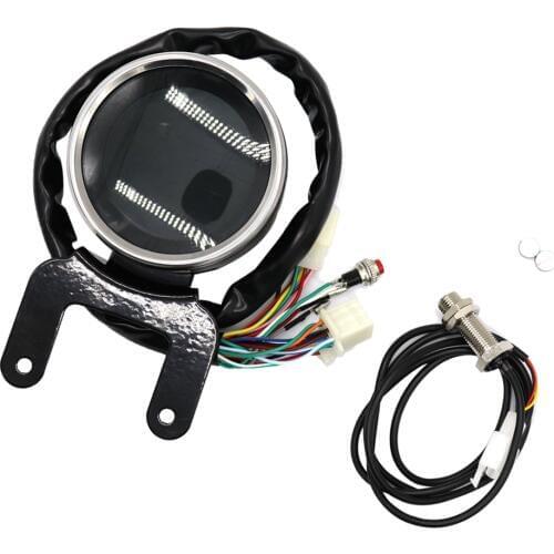 Motorcycle Speedometer Speed Meter Tachometer Fuel Oil Level Gauge DC12V