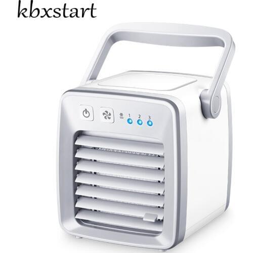 Kbxstart Evaporative Water Air Cooler Personal USB Desk Fan 12V Car Air Conditioner Mini Climatiseur Portable Maison For Room
