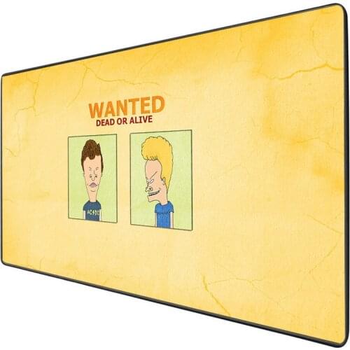 XGZ Beavis and Butt-head CartoonCartoon Mouse Pad Large Size L XL 2XL Desk Mat Computer Keyboard Pad Lock Edge Rubber Anti-skid