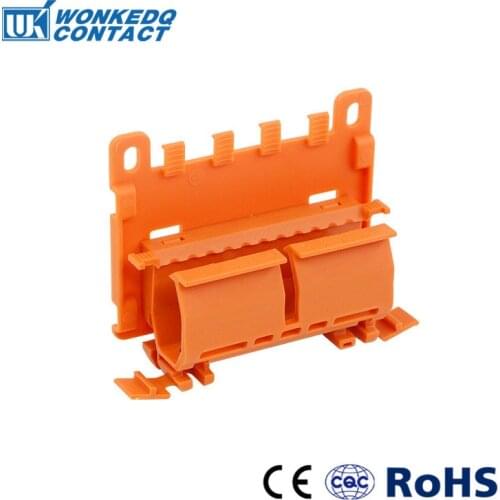 Mounting Carrierr With Strain Relief Plate 222-500B For 222 Series Fast Wire Splicing Connectors DIN Rail Terminal Block Holder