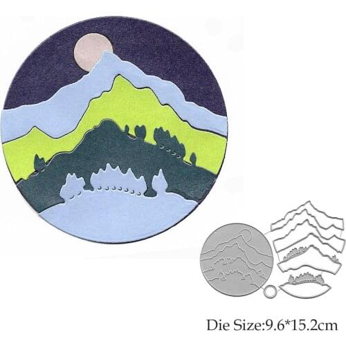 Sunrise Die Cut Metal Cutting Dies For Scrapbooking DIY Mold Card Making Embossing Stencils For Decoration Slimline Dies