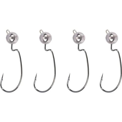 TSURINOYA Crank Lead Sharp Hooks 3.5g/5g/7g Jig Head Hooks Artificial Bait Worms Soft Lure Fishing Accessories