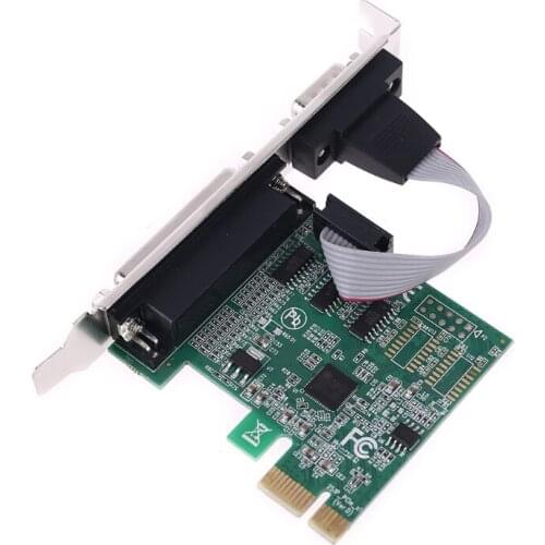 AX99100 1P1S RS232 Serial Parallel Port DB25 25Pin PCIE Riser Card PCI-E Express