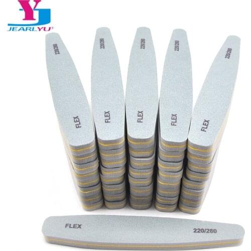 100 Pcs Sponge Sandpaper Nail Files For Manicure Nail Buffer Block 100/180 220/280 Diamond Sanding Foam Emery Board Lime a ongle