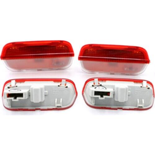 Qty 4 Door Warning Light Interior Lamp Lights 3AD 947 411 For VW Golf Jetta MK5 MK6 Passat B6 B7 CC Alhambra Seat 1K0 947 411A