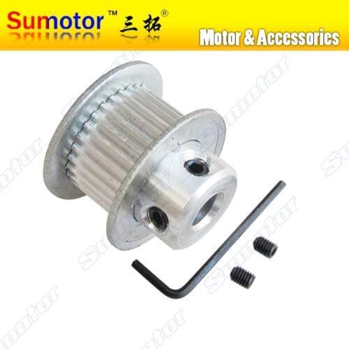 MXL30T Bore 6mm 6.35mm 30 Teech Pitch 0.08" Motor Belt Pulleys Timing Pulleys wheel for 3D printer CNC parts for engine machine