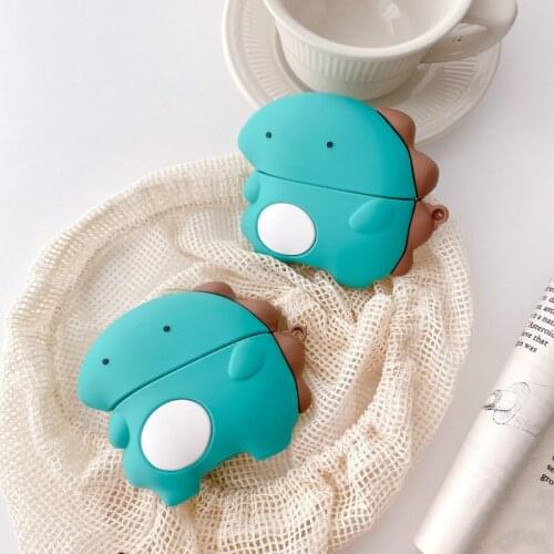 Cute Cartoon Dinosaur Earphone Case For Huawei FreeBuds 4 Pro Soft Silicone Wireless Bluetooth Headphone Cover Charging Box