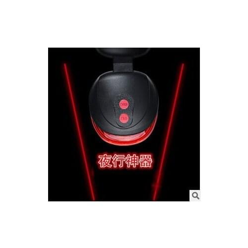 Mountain bike LED laser tail light bicycle warning light riding equipment accessories no packaging no electricity