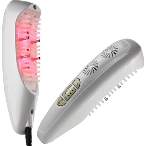 3 in 1 Laser LED LIGHT Micro current Hair regrowth massage Growth Comb Remove scuff Repair hair massage instrument 110-220V