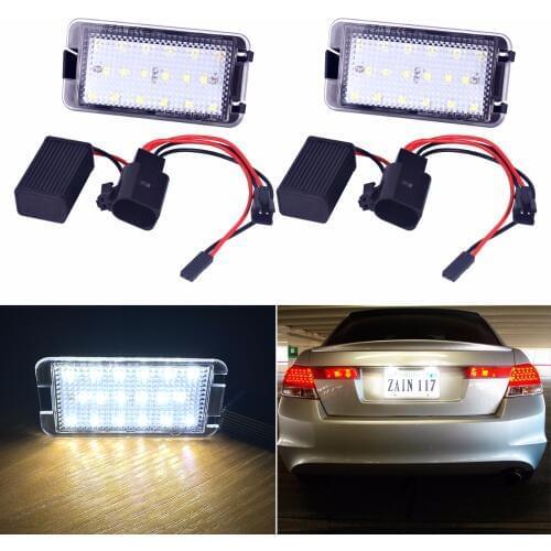 1-10 Pair Led Number License Plate Light For Seat Leon Altea Arosa Cordoba Ibiza Toledo Warning Lamp 12V Car Styling Accessories