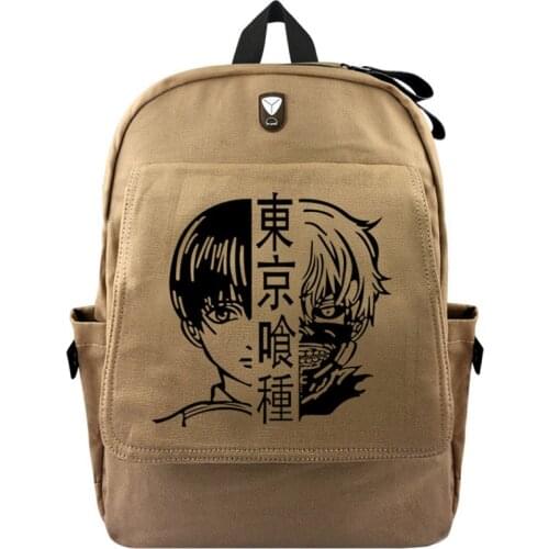Tokyo Ghoul Kaneki Ken Backpack Student Schoolbag For Teenages Travel Bag Anime Mochila Rucksacks Laptop Canvas Backpacks