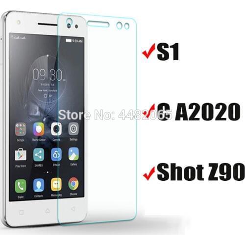 Protective glass on the for Lenovo vibe s1 shot z90 screen protector film lenova tremp c a2020 s 1 z 90 2020 tempered glas lenov