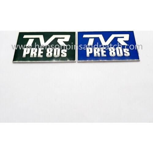 Customized iron metal hard enamel TVR tag