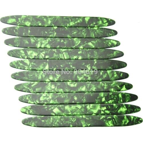 10Pcs Medium 0.71mm OUD Picks Celluloid Picks Plectrums Strips For Oud Ud Reeshe Pearl Green