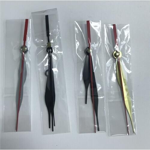 100sets DIY 28mm shaft Wall Clock Accessories Metal Needle Pointer Second Hand Minute Hour Hand Set Needles Clocks Home Decor