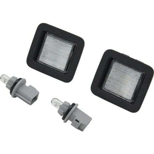 2PCS OE Number License Plate Light Lamps Clear Lens For Ford F150 2015 2016 2017 2018 2019 Error Free Car-Styling