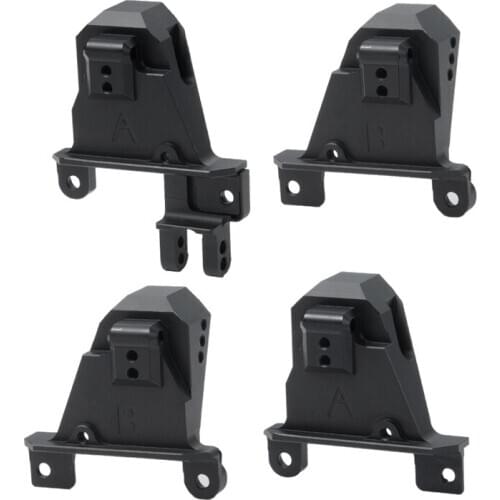 4PCS Aluminum Shock Towers with Adjustable Mount Shock Damper Towers Mount for TRAXXAS TRX4 1/10 RC Crawler