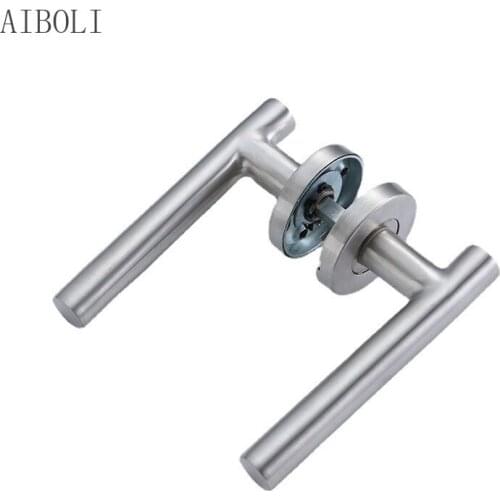 58.72. Single Tongue Split Lock 304 Stainless Steel Iron Door Fire Door Handle Glass Door Wooden Door Handle