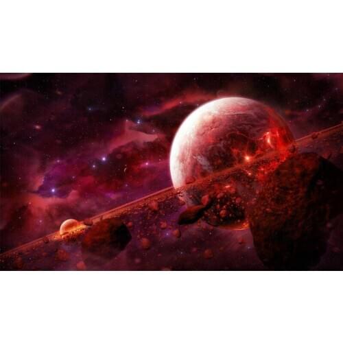 5D Diy Diamond Painting Cross Stitch full Square Round Diamond Embroidery Beautiful space planet picture for room Decor H1052