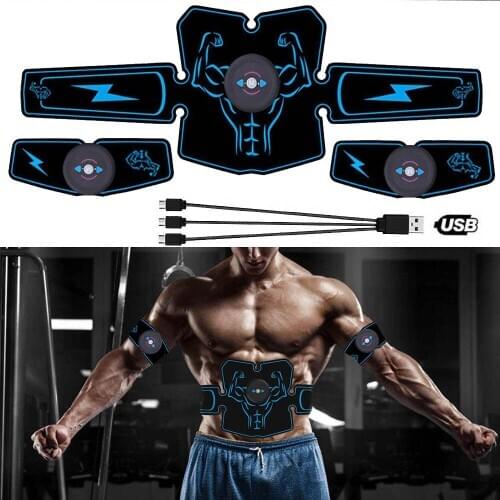 ABS Abdominal Muscle Trainer Electric Press Stimulator Slimming Fitness EMS Exercise Machine Home Gym Fitness Equipment Training