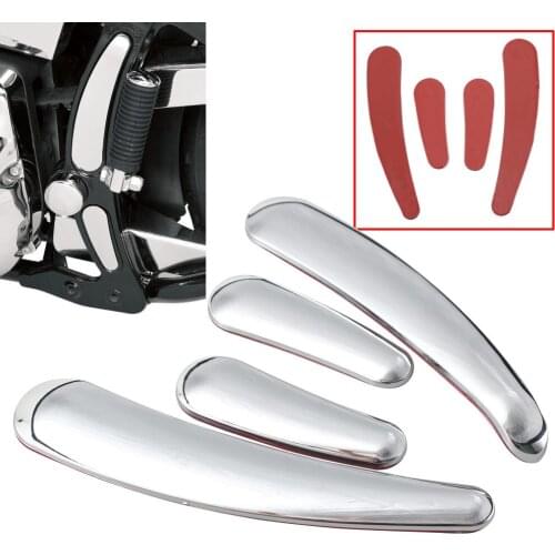 Motorcycle Curved Swingarm Frame Inserts For Harley Softail Slim Springer Deluxe Cross Bones 08-16 Chrome Decorative Accessories