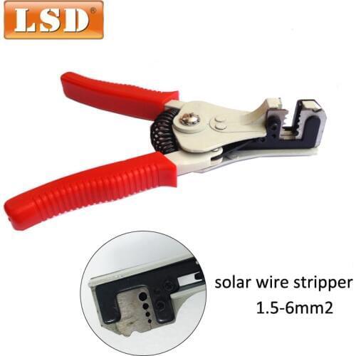 Automatic solar pv cable wire stripper stripping tool 1.5-6mm2 LS-700E solar wire stripping tool