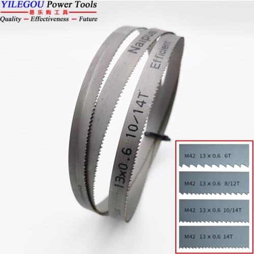 8" 9" 10" 12" M42 Bi-Metal 1/2" Band Saw Blades. 1425 1570 1790 2240 x 13mm With 6, 14Tpi Bandsaw Blade Cutting Hardwood, Metal