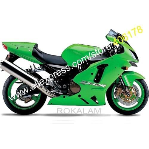 For Ninja ZX12R 02 03 04 05 06 ZX-12R ZX 12R 2002 2003 2004 2005 2006 Complete Full Green Fairings Set (Injection Molding)